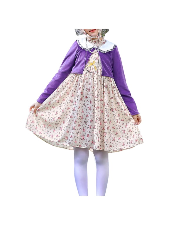 3PCS Set Old Lady for Kids, 100th Days of School , Kids Grandma Accessories disfraz de viejita para niña Dress Set