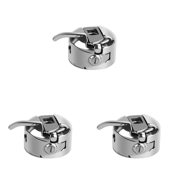3PCS Sewing Machine Bobbin Case Stainless Steel Bobbin Case, Practical Sewing Machine Accessory with Installation, Household, for Sewing Machine Accessories