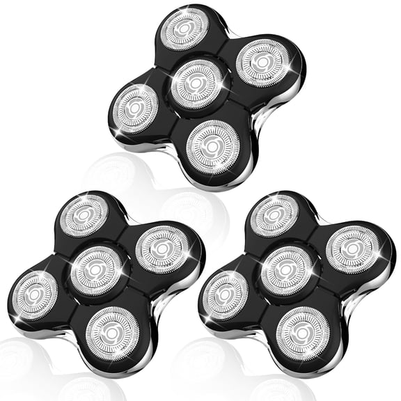 3Pack Shaver Replacement Head Compatible with Remington Balder Pro Head Shaver ModelSPR-XR7000,with 2 Sweeping Brush