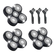 3PCS Shaver Replacement Blades for Head Shaver, for Bald Men, Head and Face Electric Razor Shaver Heads