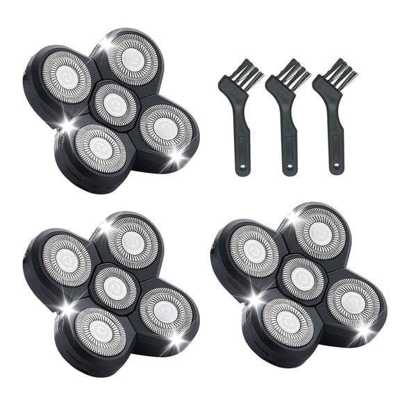 3PCS Shaver Replacement Blades for Head Shaver, for Bald Men, Head and Face Electric Razor Shaver Heads