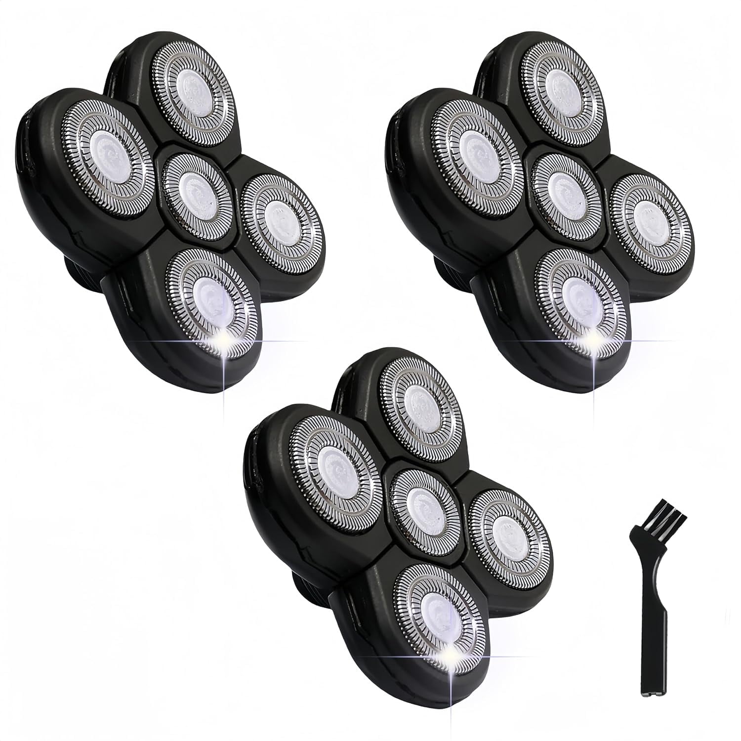 3PCS Shaver Replacement Blades for Head Shaver, for Bald Men, Head and Face Electric Razor Shaver Heads