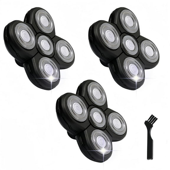 3PCS Shaver Replacement Blades for Head Shaver, for Bald Men, Head and Face Electric Razor Shaver Heads