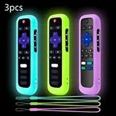 3PCS Silcone Remote Control Cover for Roku TV Express 4K+ HD Streaming Stick 4K Premiere Soundbar Streambar LE SE Remote (Other)