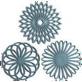 thumbnail image 1 of 3PCS Silicone Trivet Mat - Non-Slip & High Temperature Resistance Kitchen Hot Pads for Table & Countertop,1 set * Silicone Trivet Mat,Blue, 1 of 4