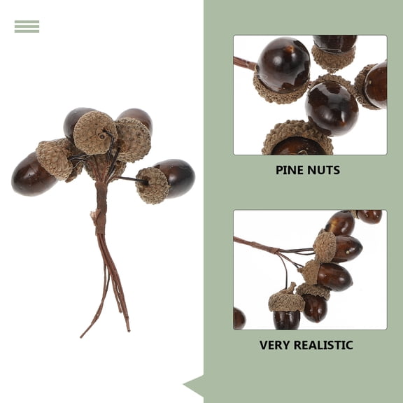 3PCS Artificial Pine Cones Bunch for Craft, Home Decor, Wall Decoration, Seasonal and Holiday Decoration