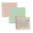 thumbnail image 1 of 3PCS Small Makeup Bag for Purse, Waterproof Leather Purse Organizers for Inside Purse, Snap Closure Organizer Pouch, 1 of 9