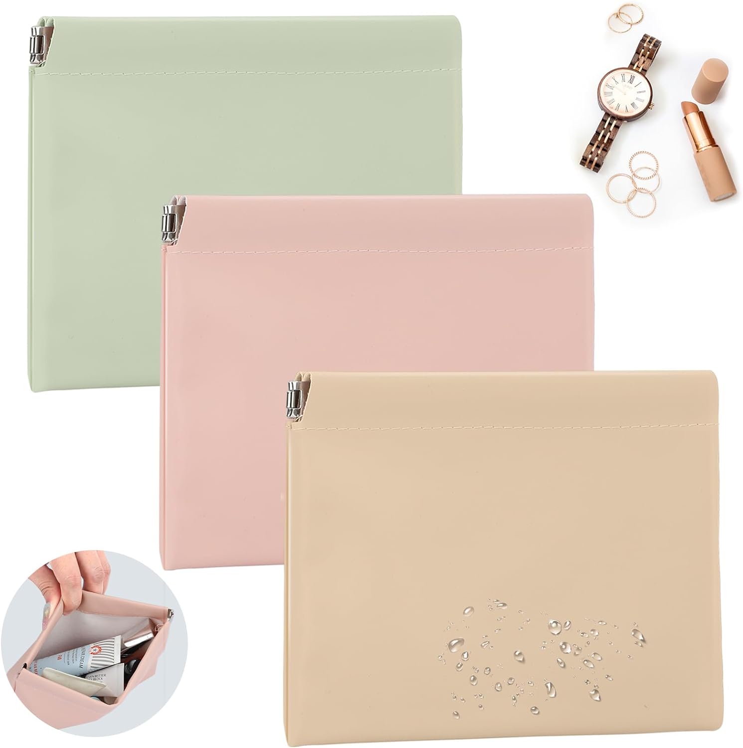 3PCS Small Pouches for Purse, Portable Mini Storage Bag for Purse, New