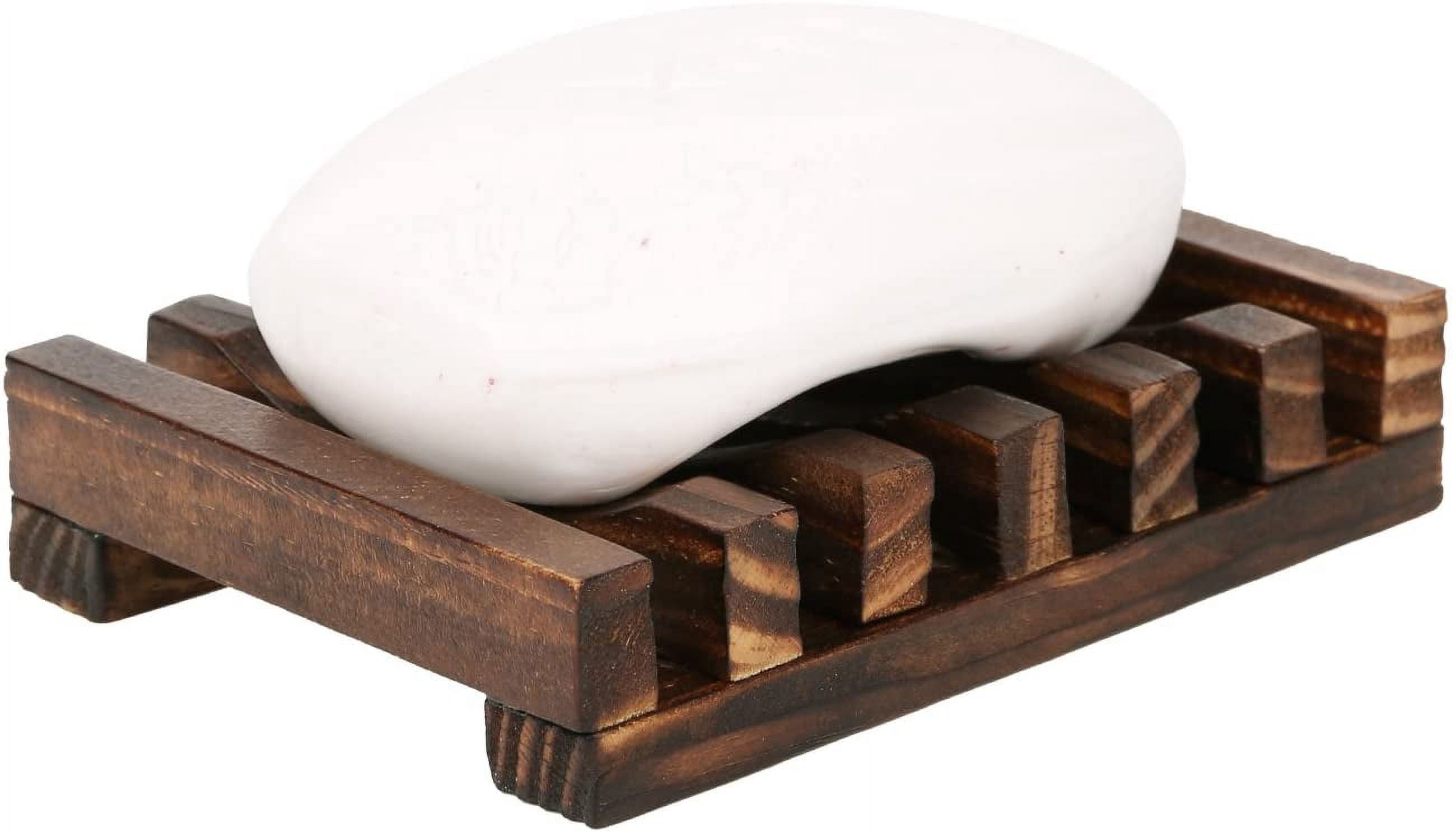 3PCS Soap Holder, Wooden Soap Dish,Soap Saver Holder Soap Tray for ...