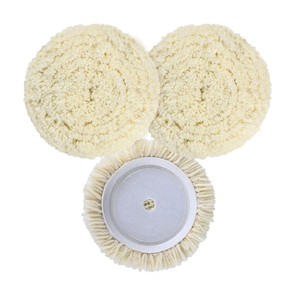 3PCS Soft Wool Buffing Pad Soft Buffing Pad 5/6//7inch For Car Paint Polishing And Metal Item Refinement
