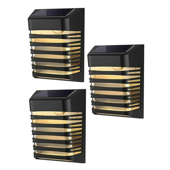 3PCS Solar Outdoor Lights Security Flood Light IP54 Powered Dusk to Dawn,Wall