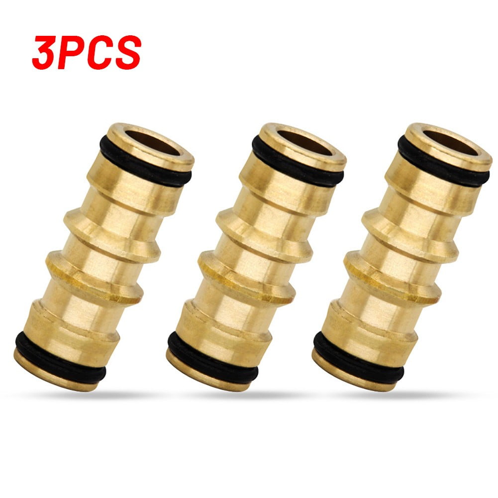 3PCS Solid brass double male to male hose connector 1/2 " to connect