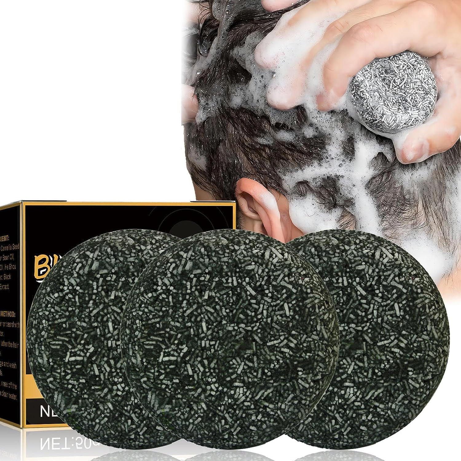 3PCS Sparta Gray Hair Reverse Bar,Mae Gray Reverse Bar, Gray Hair