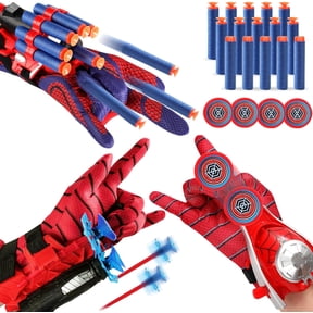 3PCS Spider Web Shooters That Actually Shoot,Spider Web Shooter & Wrist Launcher Toy Set,Hero Role-Playing Spider Web Shooter Toy Web Gadgets Toy Cool Gadgets