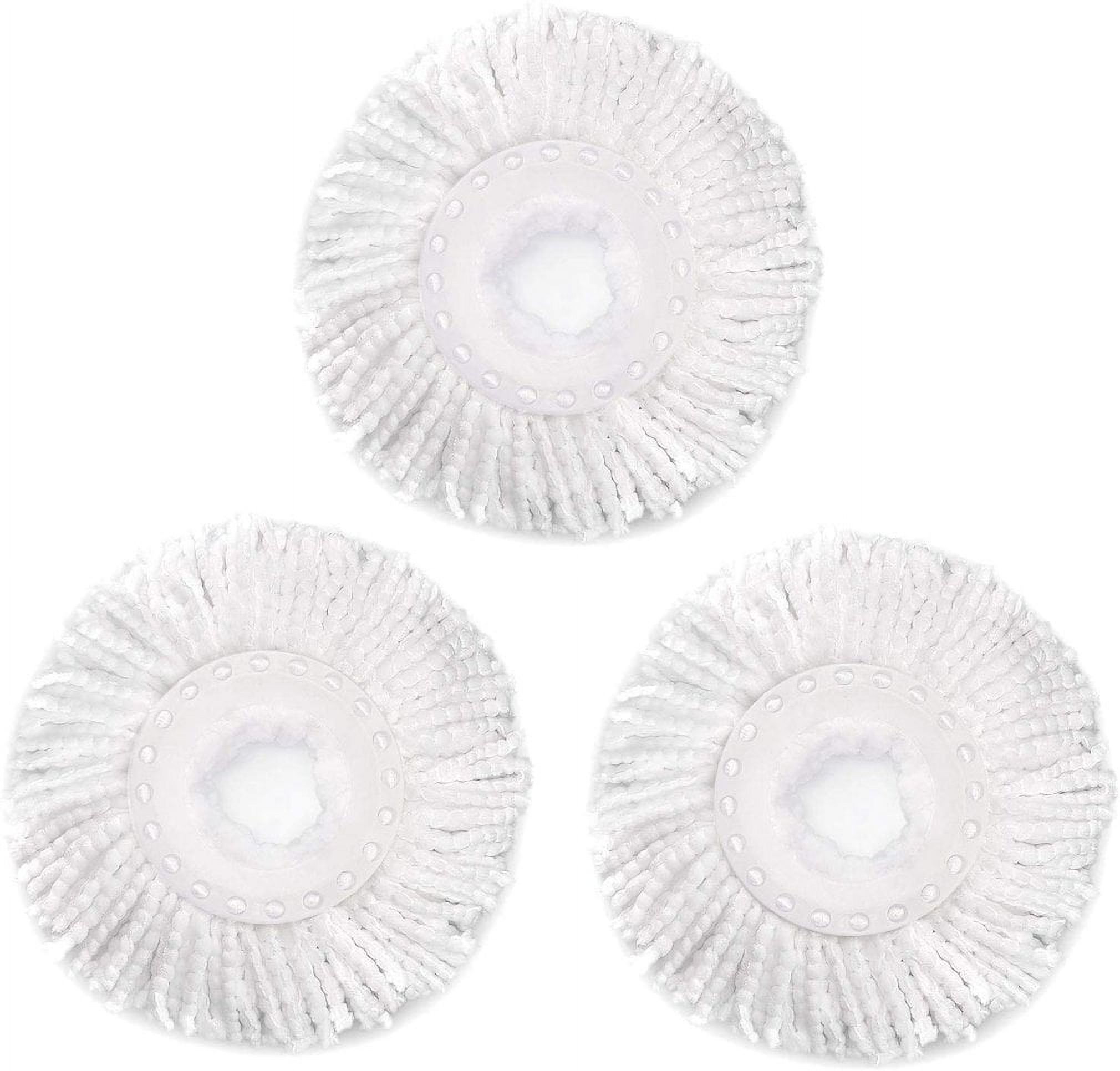3PCS Spin Mop Heads Standard Size 6"6.5" Microfiber Replacement Mop