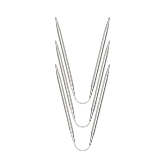 3PCS Stainless Steel Circular Knitting Needle for Knitting Project Circular Weaving Needle for for Blanket Sweater