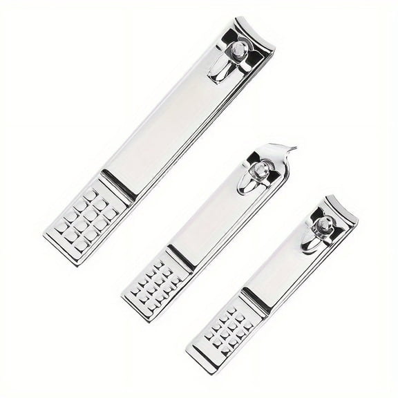 3PCS Stainless Steel Nail Clipper, Nail Cutting Machine, Nail Trimmer, Toe Nail Clipper Tool