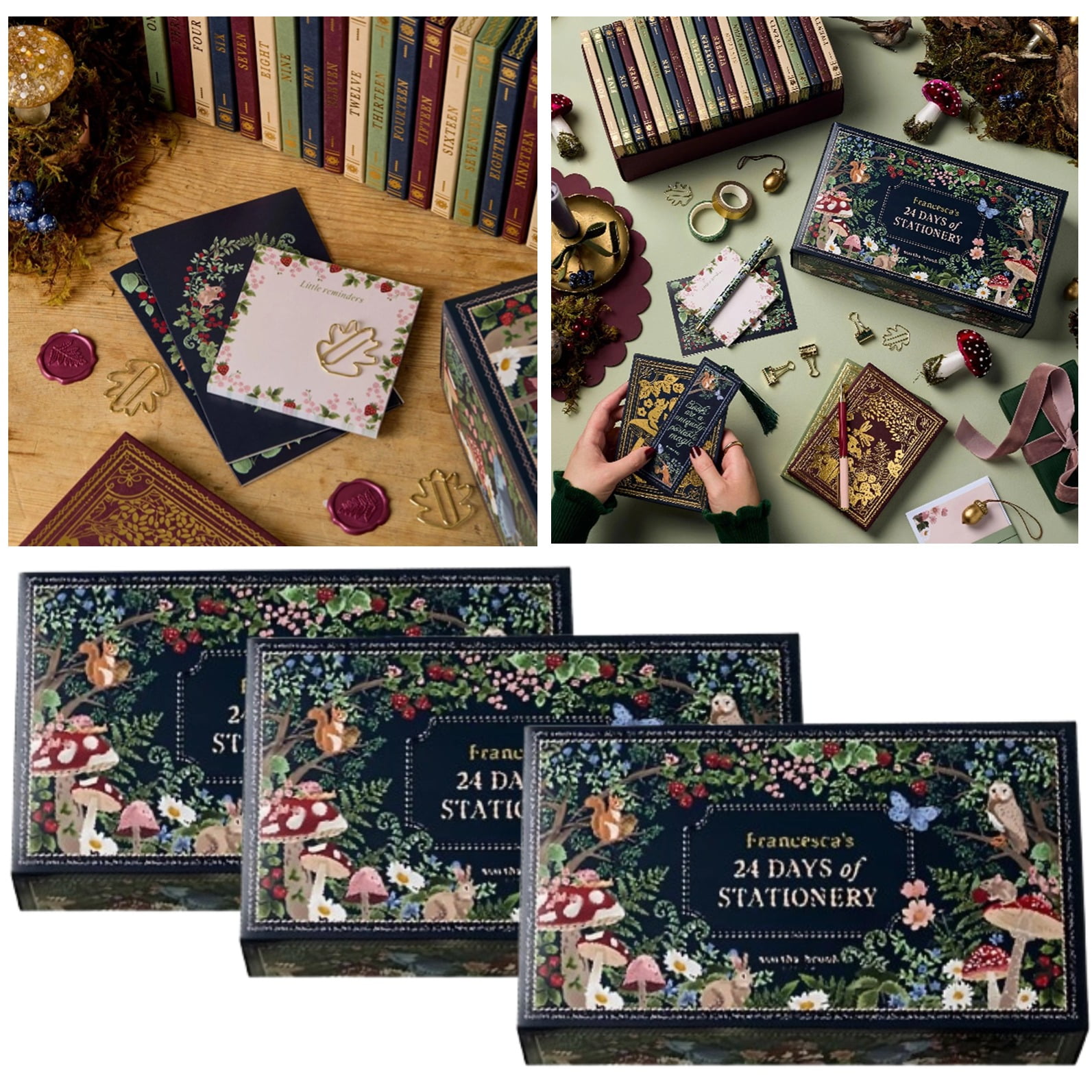 3PCS Stationery Advent Calendar 2024 Christmas Countdown Ultimate