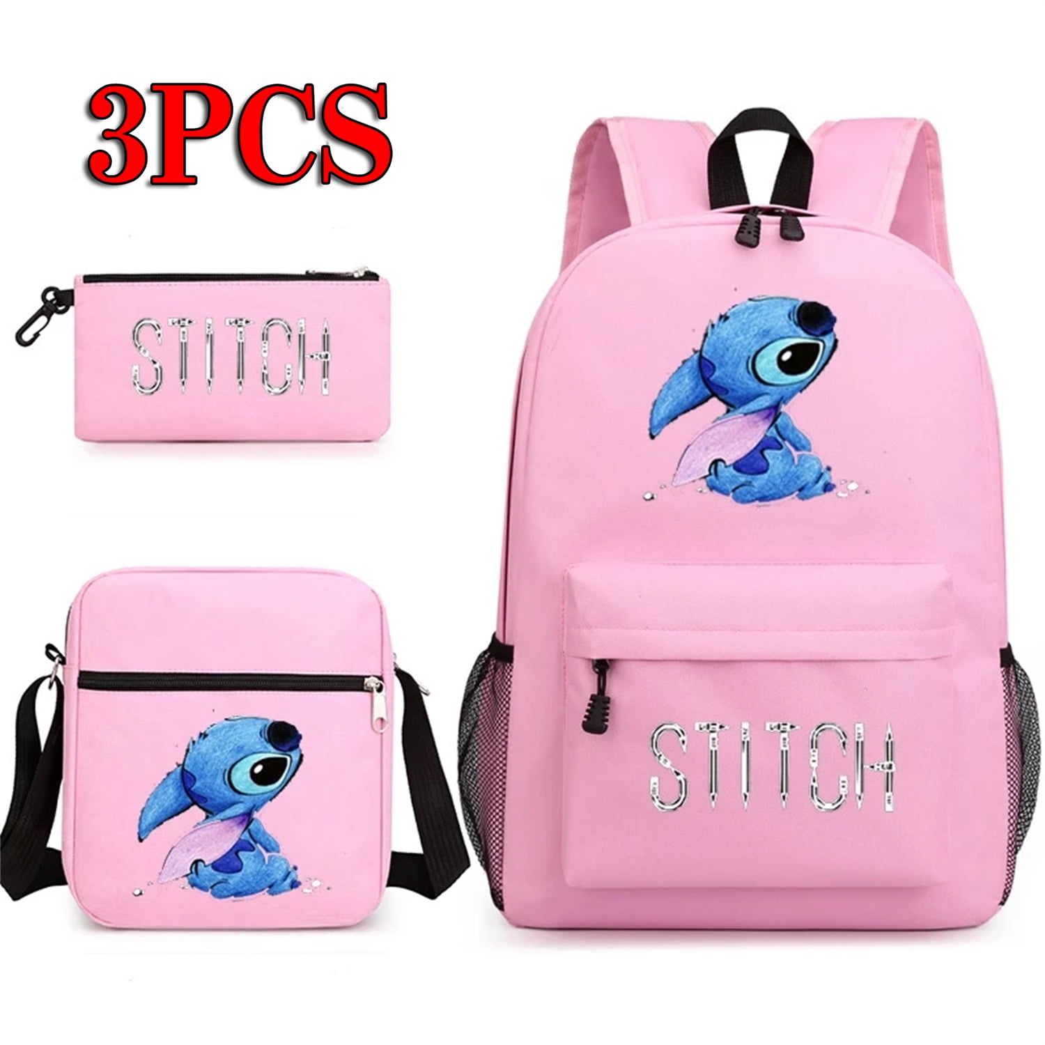 3PCS Stitch Backpack Children Starry Night Bookbag School Backpack for ...
