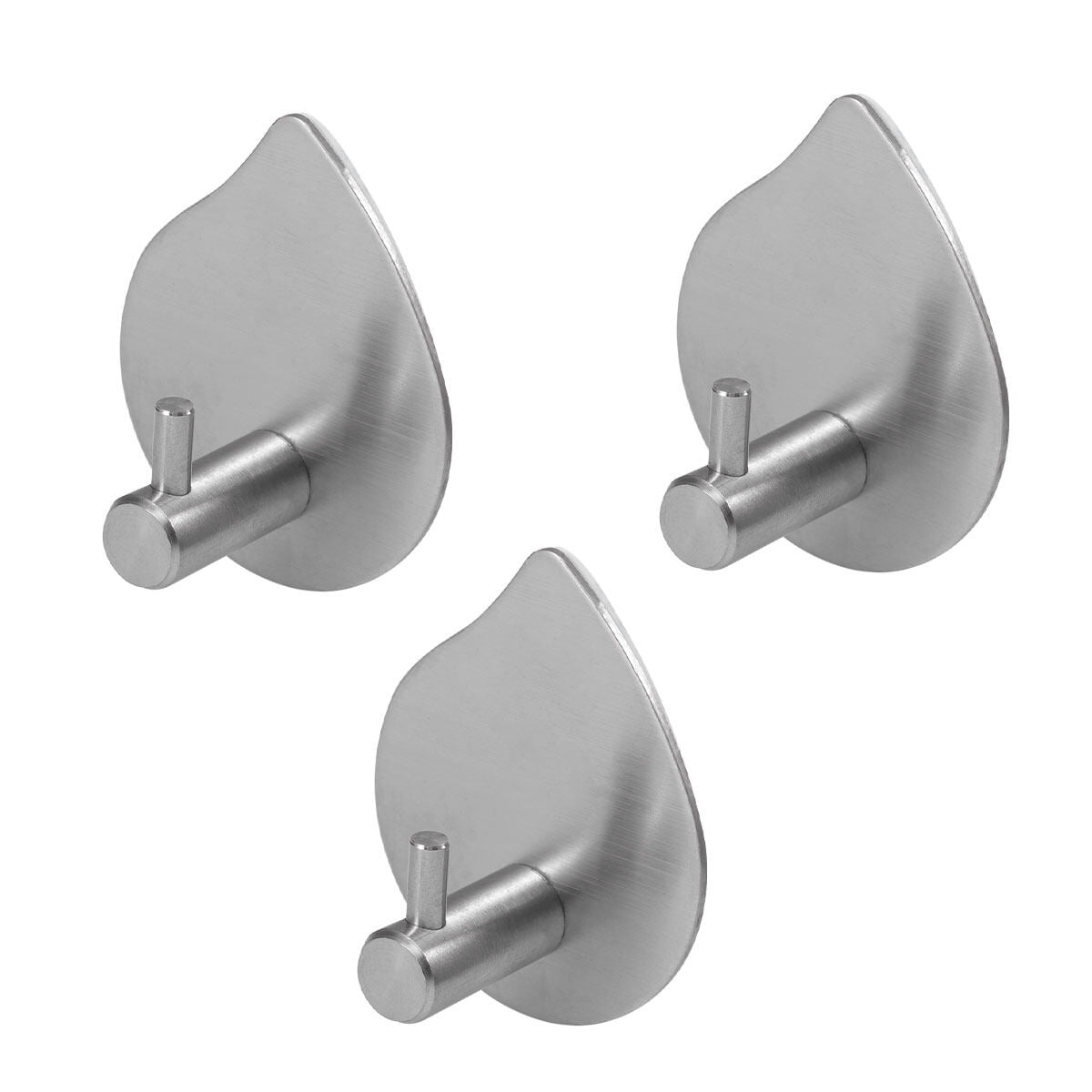 3PCS Stylish Water Drop Shape Stainless Steel Hanger Wall Mounted Hook Coat Hook Single Hanger for Bathroom Kitchen Walmart