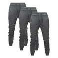 thumbnail image 1 of 3PCS Sweatpants For Men Solid Pockets Drawstring Sports Pant Casual Jogger Elastic Waist Trouser Workout, 1 of 7