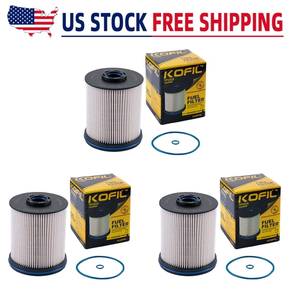 3PCS TP1015 Fuel Filter Fit for 6.6L Duramax Diesel Fuel Filter Compatible with 2017-2021 Chevrolet Silverado/GMC Sierra 2500HD 3500HD 2014-2018 Chevrolet Cruze Replace# 23304096, 22937279, 23456595