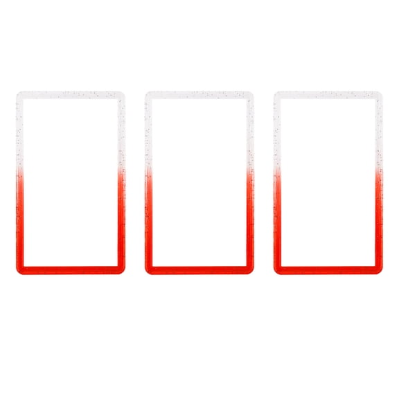 3PCS TPU Bumper Guard for PSA Graded Cards ONLY | Gradient RED&WHITE Edge Protector Cover