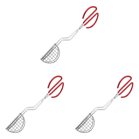 3PCS Taco Shell Tongs for Frying - 1 Units 2 Inch U-shapedEasy-Grip Tool for Making Crispy Taco Shells - Heat-Resistant and Dishwasher Safe For Making Homemade Into Fresh And Delicious