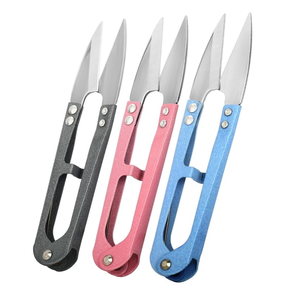 3PCS Thread Snips, HighCarbon Steel Thread Cutter, 4.25inch Yarn Scissors for...