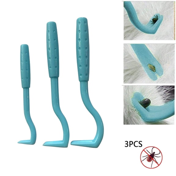 3PCS Tick Remover Tool Set, Safe Tick Removal Tweezers for Dogs, Cats & Humans, Pet Kit
