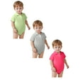 thumbnail image 1 of 3PCS Toddler Clothes Bodysuit Cotton Polo Pajamas Romper Jumpsuit Neutral Baby Clothes 24 Months, 1 of 8
