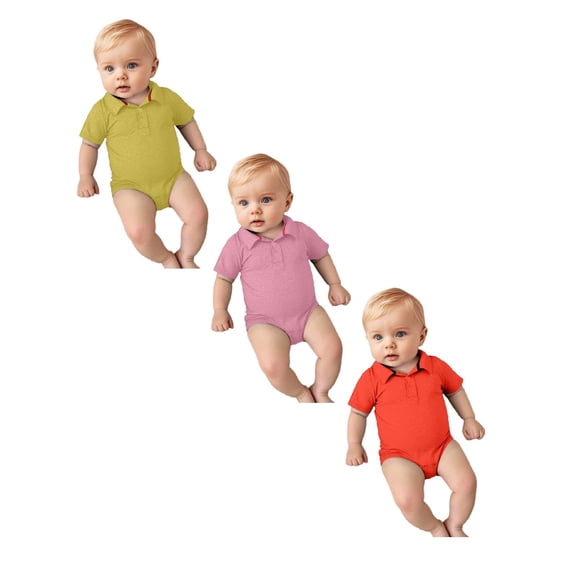 3PCS Toddler Clothes for Boys Baby Boys Bodysuit Comfortable Collar Backed Onesie Pajamas Clothes 18 Months