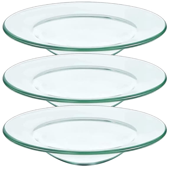 YEAHIBABY Transparent Glass Wax Melt Liner for Home Aromatherapy Use 3Pcs