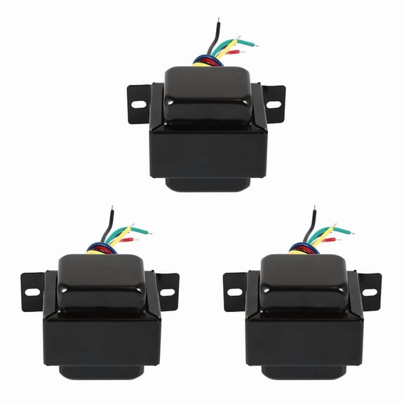 3PCS Tube Amplifier Single-Ended 5K Single-Ended Output Transformer for 6P1 6P14 6P6 0-4-8 Ohm DIY Vacuum Tube Amplifier,3 x Amplifier transformer,Black