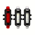thumbnail image 1 of 3PCS USB Rechargeable LED Bike Tail Light - 4 Flashing Modes For Safety And Visibility - Mountain And Road Bicycle Taillight For Riding And Cycling, 1 of 7