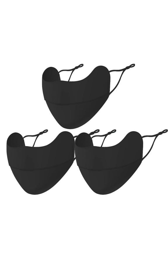 3PCS UV Face Mask Sun Protection,UPF 50+ Sun Protective UV Face Mask for Women Washable Reusable