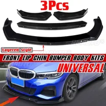 3PCS Universal Car Front Bumper Splitter Lip For BMW X5 E70 F20 E90 E53 G20 G30 E90 E91 E92 E93 F30 F80 F32 F82 E60 E61 Body Kit