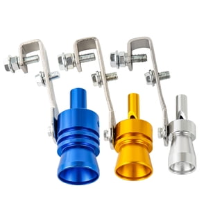 3PCS Universal Car Turbo Exhaust Whistle Sound Muffler Pipe Blow-off Vale Simulator Whistle Aluminum Car Auto Roar Maker 3 Sizes, M L XL Size (Random Color)