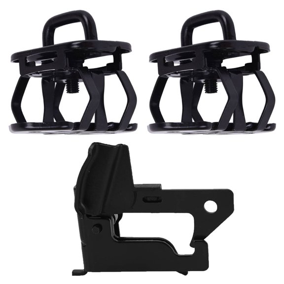 3PCS Upper Safety Catch Latch Lock - Black Steel Replacement