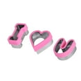 thumbnail image 1 of 3PCS Valentine's Day Stainless Steel Heart Cookie Cutters Baking Molds for Biscuits Chocolates and Cakes Lovely Shape Moulds for Home and Professional Use, 1 of 8