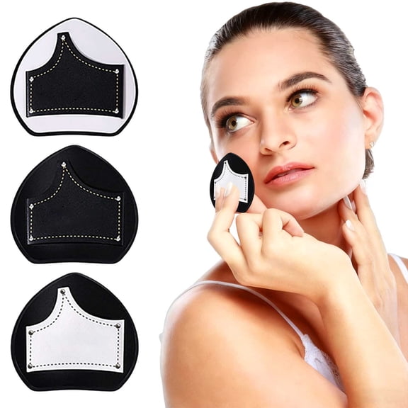 3PCS Velour Makeup Puff, Dual-Use Skin-Friendly Powder Puff, Setting Powder Puff, Reusable & Washable, Ideal For Foundation, Powder Cream, Setting, Christmas Gifts For Women