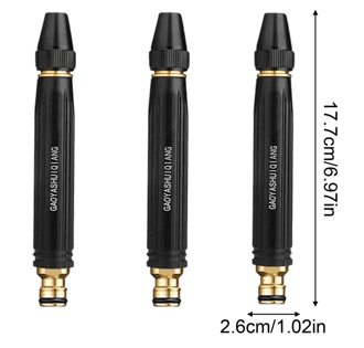 3PCS Water Nozzle High Pressure Metal Car Wash Nozzle with 10x Power & 8-10 Meter Spray Distance for Household Use, Garden, Yard Cleaning Spray Can Nozzle