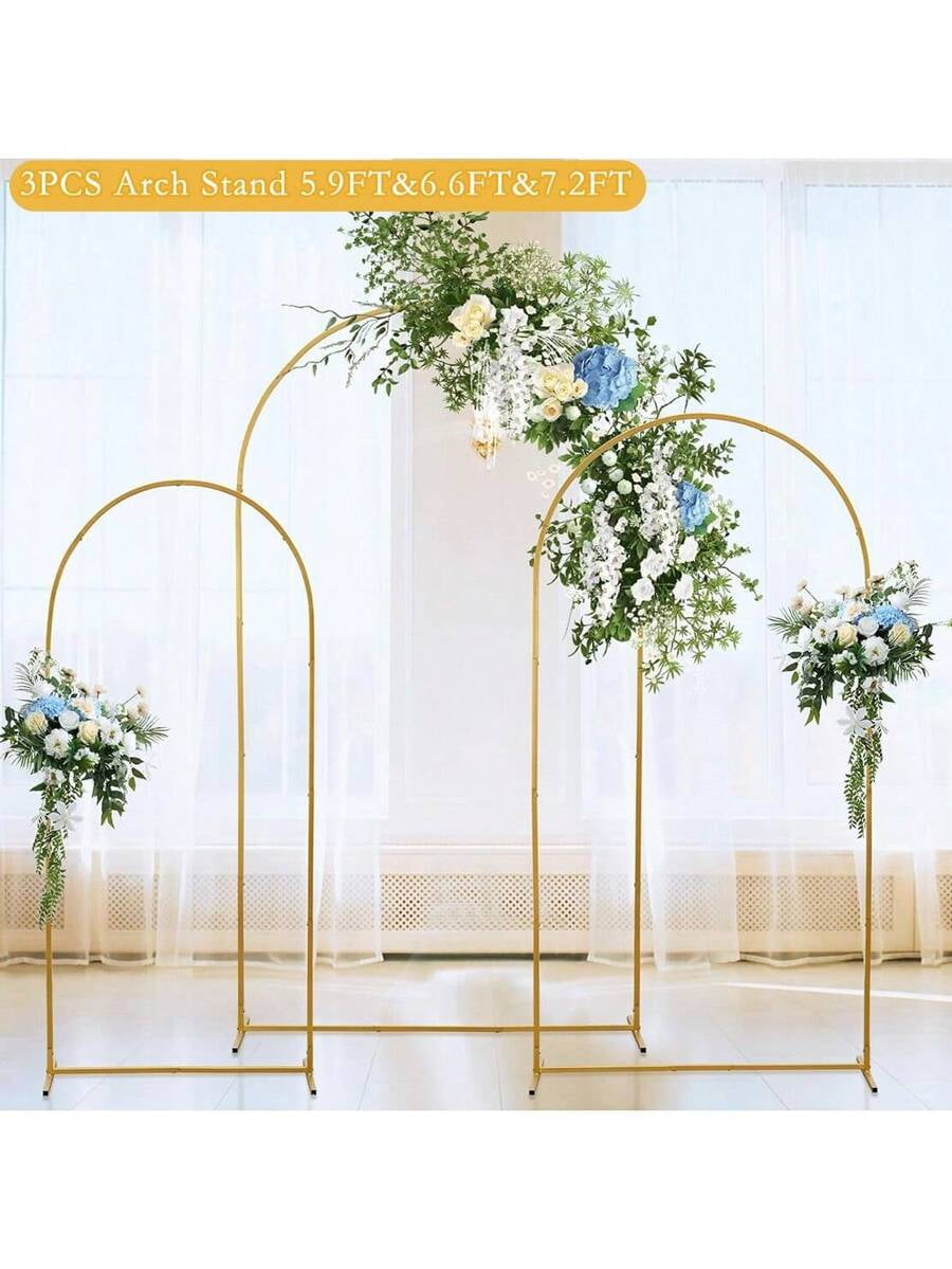 3D Sqaure Wedding Open Arch Door Backdrop Stand Print Fabric Arch Cover For Birthday Baby Shower Wedding Photo Booth Photography Party Decor