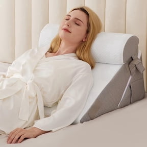 3PCS Wedge Pillow Set for Sleep Apnea & Acid Reflux Relief, Bed Wedge Pillow with Adjustable 9 & 12inch for Headboard, Sleeping, Neck & Back Support