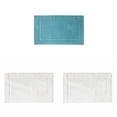 thumbnail image 1 of 3PCS White Cotton Classic Rug Bath Mats Absorbent Cotton Hotel Spa Shower Bathtub Mats [Not A Bathroom Rug] Machine Washable Shower Bathroom Floor Towel, 1 of 1