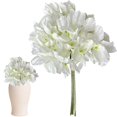 thumbnail image 1 of 3PCS White Silk Hydrangea Artificial Flowers, Fake Faux Floral Bulk Bouquet for Home Decor, Bathroom, Table Centerpiece & Shelf Decorations (White), 1 of 5