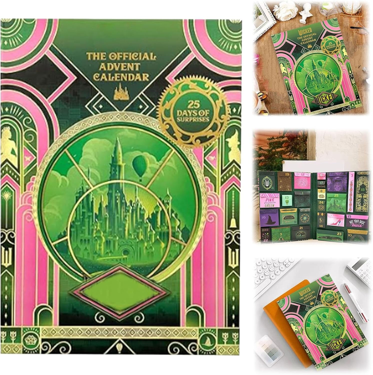 3PCS,Wicked Advent Calendar 2024 Magic Witch Advent, 25 Days of