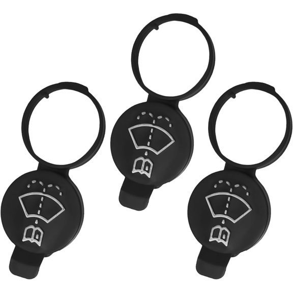 3PCS Wiper Sprayer Cap, Fuel Tank Cap, Car Radiator Cap, Car Washer Fluid Reservoir Cap, Windshield Washer Container Cap, Washer Fluid Reservoir Cap, Car Accessories
