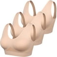 thumbnail image 1 of 3PCS Women's Seamless Comfortable Sports Bra with Removable Pads, 1 of 6