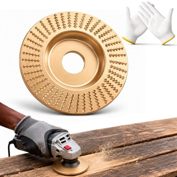 3PCS Wood Carving Disc Set, Angle Grinder Attachments Wood Grinding Wheel Shaping Disc, Stump Grinder Teeth Tools for Woodworking Sculpting Polishing